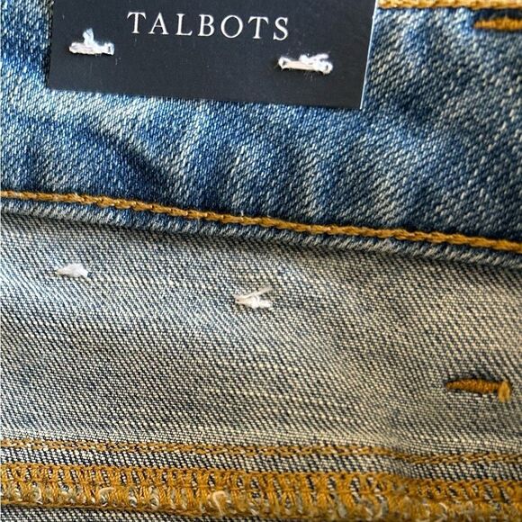 Talbots Slim Ankle Jeans Flores Wash Fringe Hem Size 22W New with tags - Picture 11 of 12